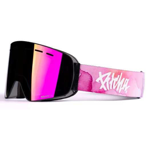 ski goggles Pitcha XC3 aquarel pink / pink mirrored