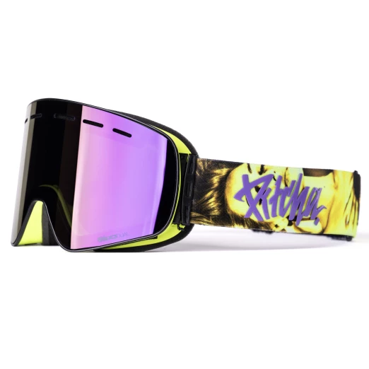 Pitcha XC3 porn4 glitter / purple mirrored ski goggles