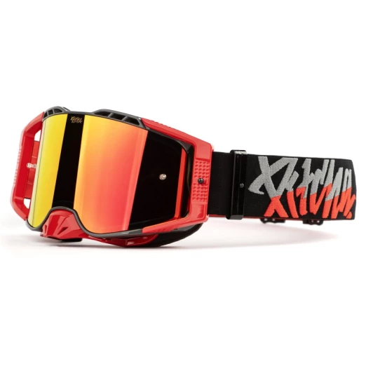 mx goggles Pitcha FURIOUS grey/red - red mirrored