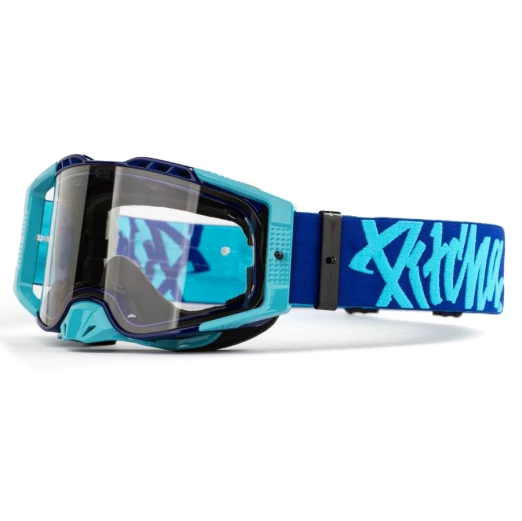 mx goggles Pitcha FURIOUS navy/turquoise - clear