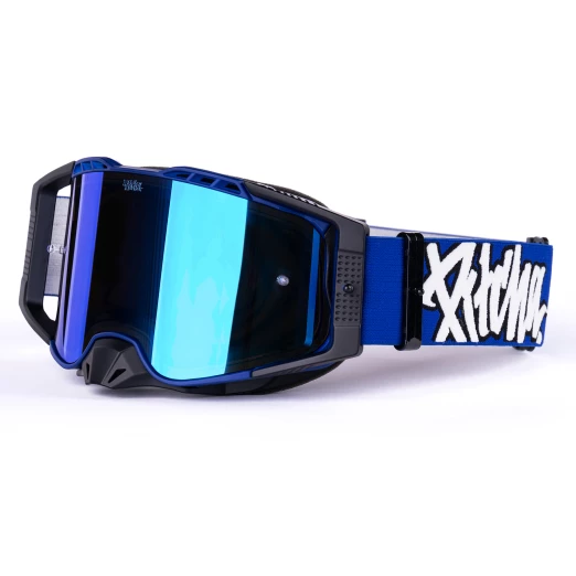 Pitcha FURIOUS navy/white - blue mirrored