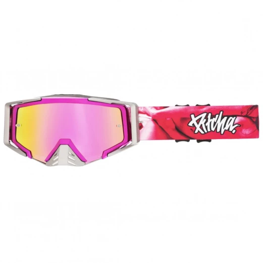 mx goggles Pitcha SAVAGE LE porn/pink chrome - pink mirrored