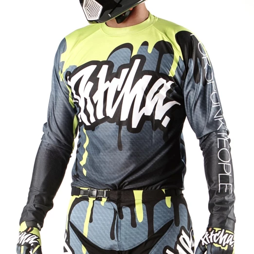jersey Pitcha DRIPP 2025 grey/fluo yellow