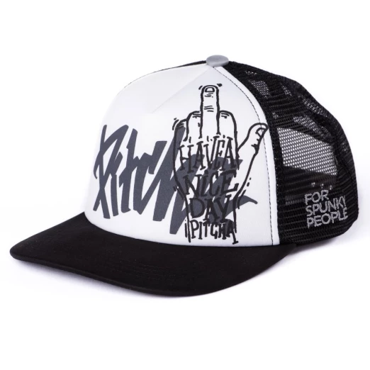 Pitcha NICE DAY trucker snapback cap black/white