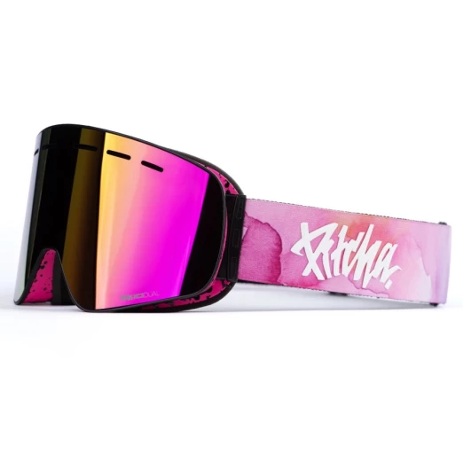ski goggles Pitcha XC3 aquarel pink / pink mirrored