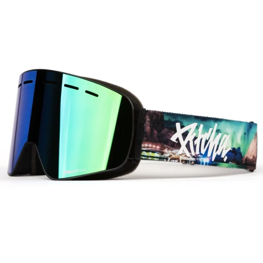 ski goggles Pitcha XC3 aurora2 / full revo green