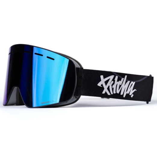 Pitcha XC3 black wave / blue revo mirrired ski goggles