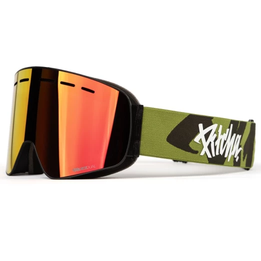 ski goggles Pitcha XC3 double / full revo red