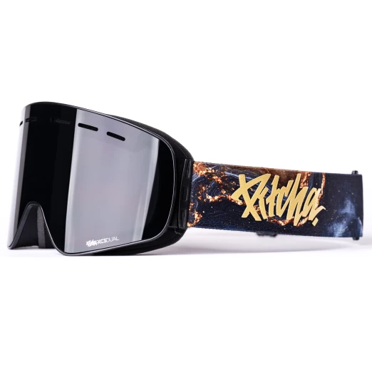Pitcha XC3 gold lava / black ski goggles
