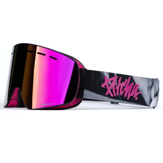 ski goggles Pitcha XC3 porn3 glitter / pink mirrored