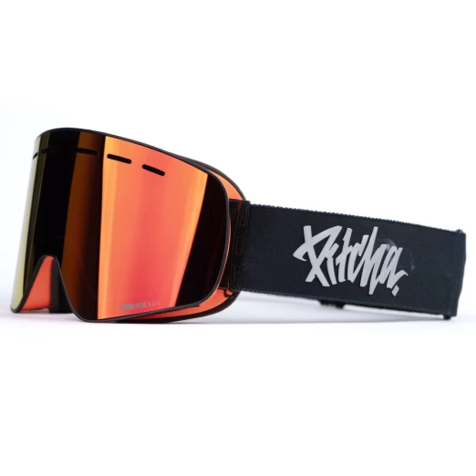 ski goggles Pitcha XC3 smoke black / full revo red