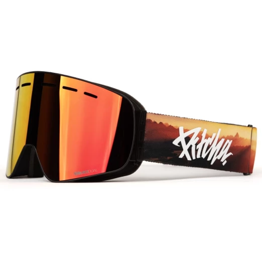 ski goggles Pitcha XC3 sunrise / full revo red