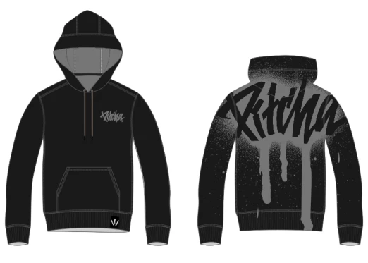 hoodie Pitcha SPRAY black