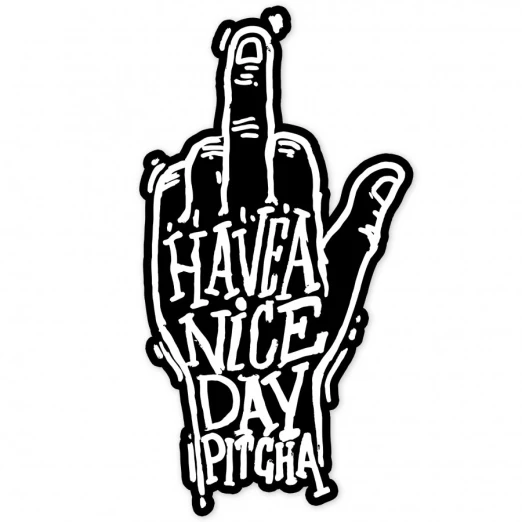 Pitcha NICE DAY sticker black