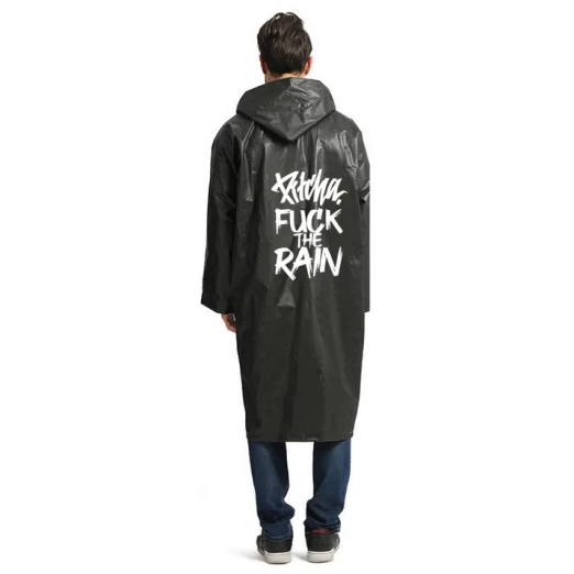raincoat Pitcha FUCK THE RAIN black