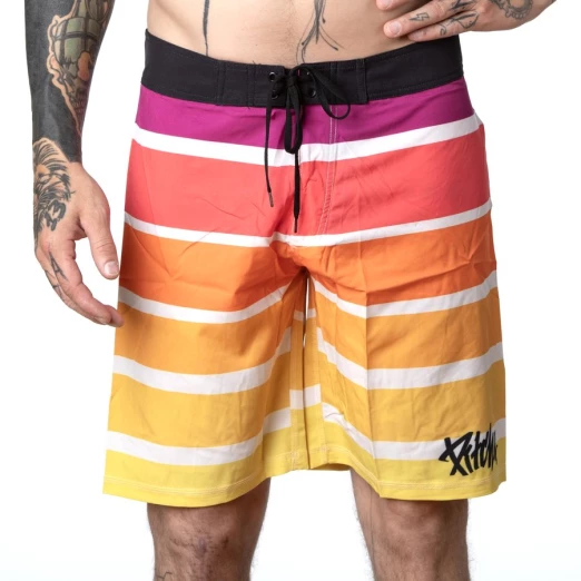swimwear Pitcha STRIPER red/yellow