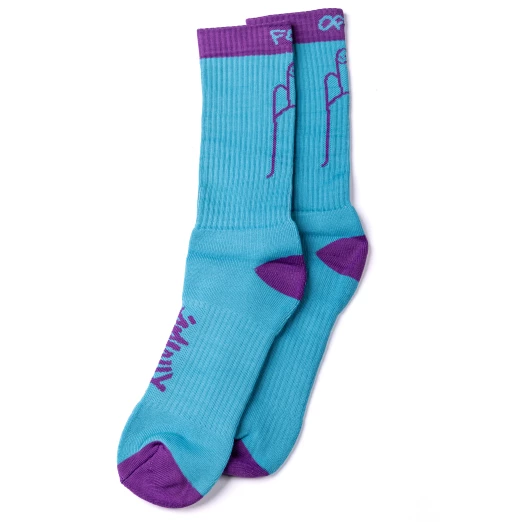 Pitcha FINGER turquiose/purple socks