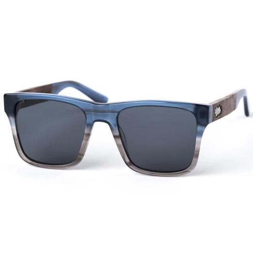 Pitcha MAASAI V blue/grey/walnut sunglasses