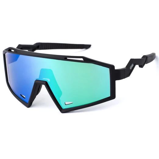 Pitcha THUNDER sunglasses black/green mirrored