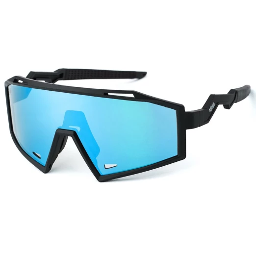Pitcha THUNDER sunglasses black/ice blue mirrored