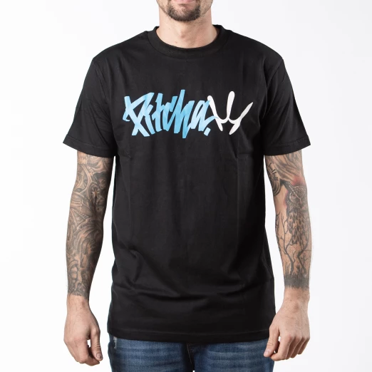T-shirt Pitcha CAMEL TOE black/blue | Pitcha
