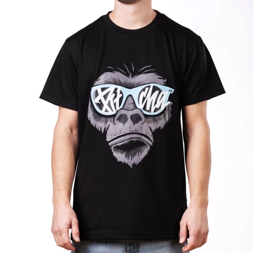 T-shirt Pitcha GORILLA black/turquoise