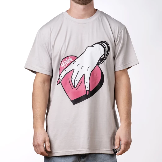 T-shirt Pitcha HEART light grey