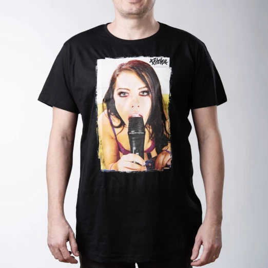 T-shirt Pitcha MICROPHONE limited black