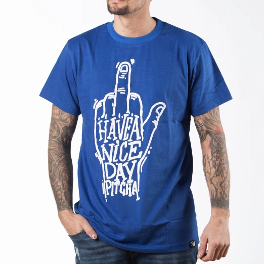T-shirt Pitcha NICE DAY 2 navy blue
