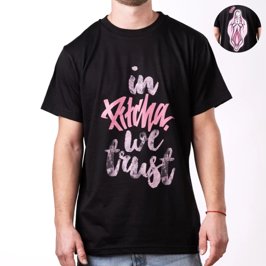 T-shirt Pitcha TRUSTER black/pink