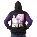 mikina Pitcha HAVE FUN black/purple