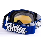 brýle Pitcha FURIOUS navy/white - blue mirrored