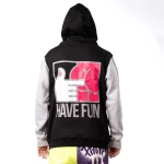 mikina Pitcha HAVE FUN black/grey